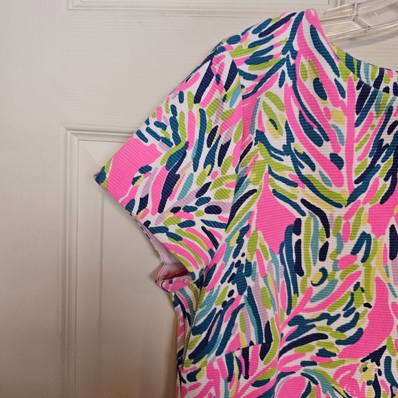 NWOT Lilly Pulitzer Layton Shift Tropical Palm Dress - Picture 6 of 11